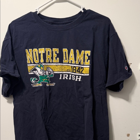 Champion Notre Dame Navy Graphic Tee - Picture 1 of 3